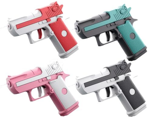 Wasserspritzpistole Klein Kinder, 4 Stück Spielzeug Wasserpistole Set, Water Gun Kids, Mini Wasserpistole, Spritzpistole Kinder, Wasserpistolen für Sommerpartys im Freien