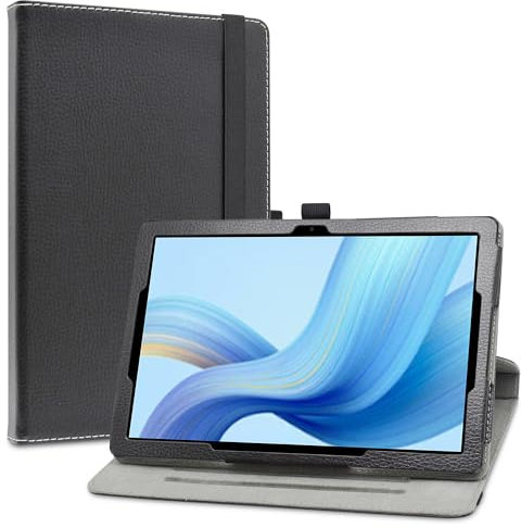 LiuShan Rotary Funda para Acer Iconia Tab A10 Tablet, Folio Soporte PU Cuero con Funda Caso para Acer Iconia Tab A10 (A10-21) Tablet de 10 Pulgadas, Negro
