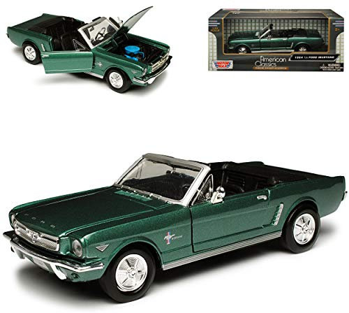 Ford Mustang Cabrio 1964 GrÜn 1. Generation 1964 1/2 1/24 Motormax Modellauto Modell Auto