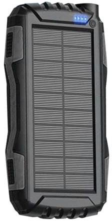 GjnjfdF - Batería externa portátil 42800mAh cargador solar para teléfono USB cargador solar versátil con batería para ordenador dispositivos al aire libre
