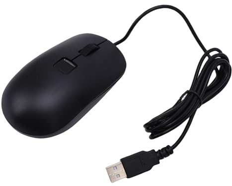 Elprico USB Fingerprint Reader Mouse, 360 Degree Biometric Security Optical Wired Mouse with 10 IDs 0.05s Instant Login, for Wins 10 11 Hello