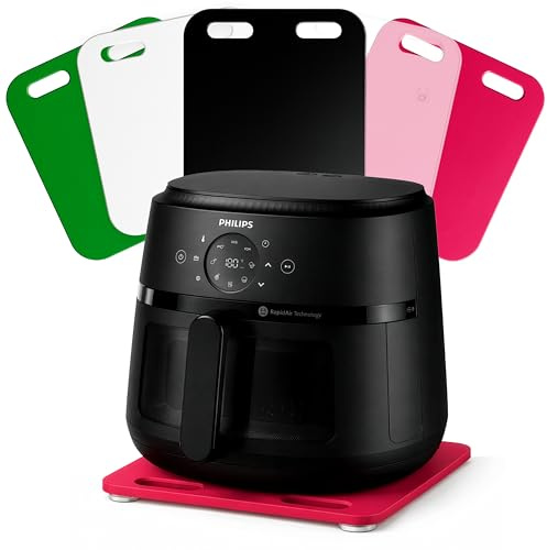 Lieblingsmensch Acryl Gleitbrett für PHILIPS Airfryer 2000 Series – Standard 6.2L Heißluftfritteuse | Farbwahl | 36x31cm | NA230/00 | rutschfest & verschiebbar | sicherer Stand einfache Handhabung