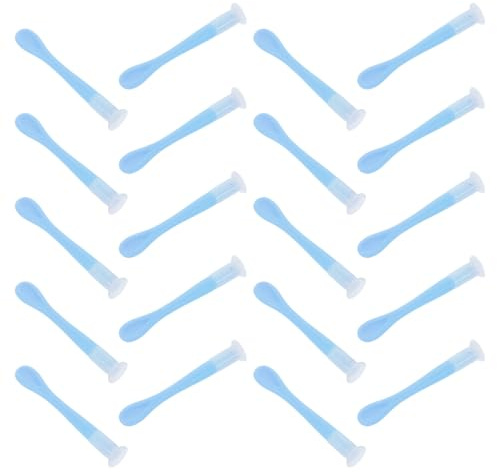 NOLITOY 20pcs Blue Contact Lens Remover Inserter Sticks with Soft Suction Tip Portable Reusable Lens Suction Removal Aid for Travel and Daily Use