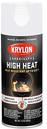 Krylon K01505000 High Heat Spray Paint, 12 oz., White