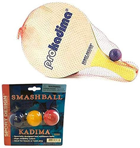 Pro Kadima - Juego de 4 palas con 2 pelotas y 6 de repuesto - PK50/PKK1