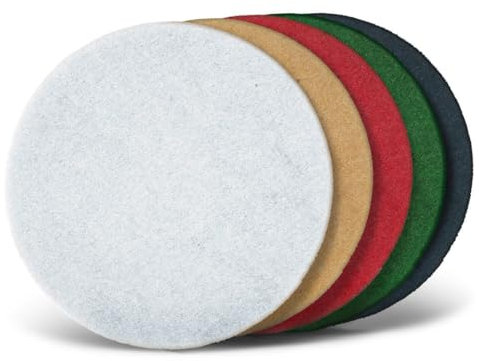 MENZER Pads Disques abrasifs normaux, 406 mm, p. Monobrosses, Polyester (Lot de 10) vert