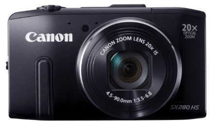 Canon PowerShot SX280 HS Compact Digital Camera - Black (12.1MP, 20x Optical Zoom) 3 inch LCD