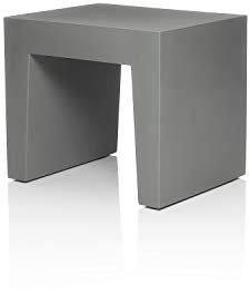 Fatboy Concrete Seat Chair Ottoman End Table, Grey