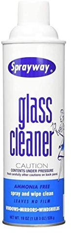 Sprayway Glass Cleaner Ammonia Free, Streak Free, Blue