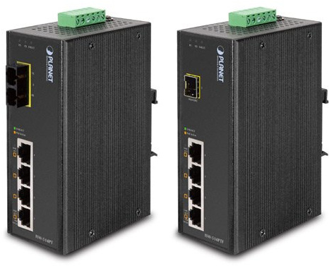Planet isw-514ptf Fast Ethernet (10/100) Verbindung Ethernet, unterstützt die Stromversorgung über diesen Port (PoE) schwarz Netzwerk Switch – Switches Netze