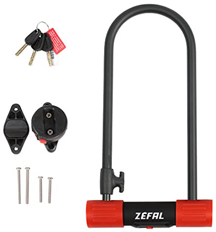 ZEFAL Uni K-Traz U13 Fahrradschloss, Schwarz, L