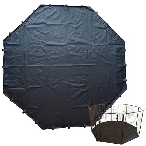 XL 8‑Side Waterproof Base Liner Mat (Mat Only, Cage Not Included) – Fits 8‑Sided Pet Pens 82 cm Per Side – 198 cm x 198 cm – Heavy Duty 600D Floor Cover for Pets - by Speedwellstar