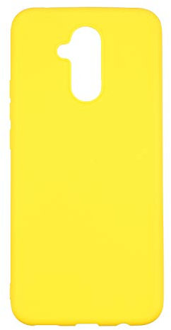 cuzz Custodia Compatibile con Huawei Mate 20 Lite+(Film di Vetro temperato)Silicone TPU Cover Morbida Protettiva Custodia Ultra Sottile Leggero Cover-Giallo