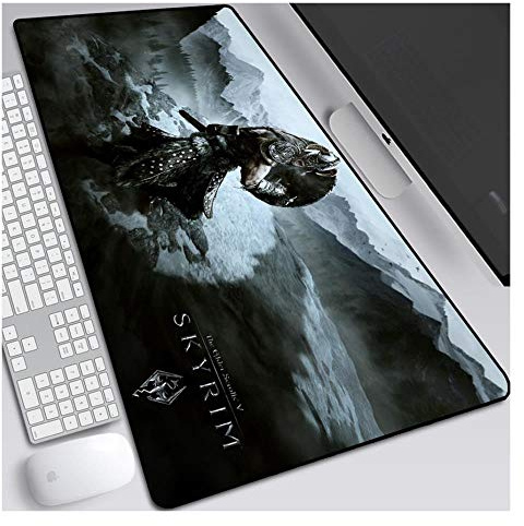 Mauspad The Elder Scrolls 900X400mm Mauspad, Extended XXL Large Professional Gaming Mauspad mit 3mm starker Basis, für Notebooks, PC, T