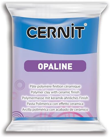 Cernit 7932261 Ton, Polymer Clay, Blau, 56g, 56 gram