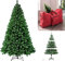 FlickBuyz 5ft/6ft/7ft Premium Green Artificial Christmas Xmas Tree Pine Metal Stand Tips Spruce WITH FREE RED STORAGE BAG (Green 5ft (500 Tips))