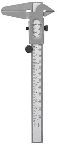 Calibrador a vernier, calibrador a vernier de metal de alta precisión Herramientas de calibrado de medición manual Regla de micrómetro para medir el diámetro interno y el diámetro externo(5inch)