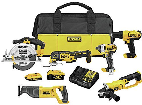 DEWALT 20V MAX Cordless Drill Combo Kit , 6-Tool (DCK661D1M1)