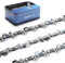 ZENTOP - Cadena de motosierra de 16 pulgadas, 3/8 pulgadas, paso LP de 0.43 pulgadas, calibre de 56 eslabones de transmisión, cadena de sierra de corte de madera para piezas de motosierra