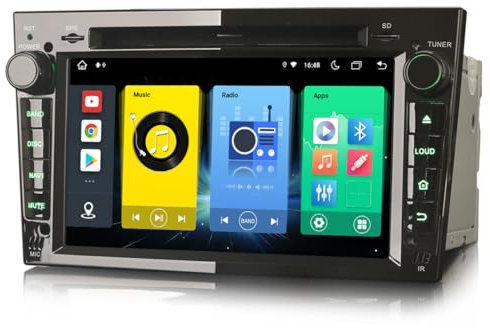 Erisin 8-Core Android 13 Car Stereo Head Unit for Astra H Corsa C Corsa D Vectra Zafira Signum Meriva CD Player GPS Navi Carplay DSP BT5.0 A2DP WiFi DAB+IPS 64GB ROM