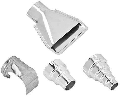 4Pcs Heat Gun Air Nozzles Kits Mouth Tips Electric Kit Accessories Shrink Wrap Industrial Tools for Hot Air Soldering
