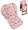 Longgouk Kissen für Hochstuhl, Hochstuhlkissen/Hochstuhl-Sitzkissen, weich und bequem, leicht und atmungsaktiv, machen das Baby bequemer (rosa Waldtiermuster)