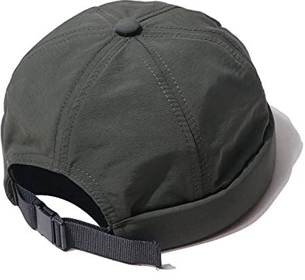 CLAPE Summer Fisherman Beanie Work Beanie Dockercap Leicht Seemannsmütze Herren Rolled Cuff Harbour Hat Wasserdicht Sailor Hat 6 Panel Chef Kappe Bikermütze Green CT81