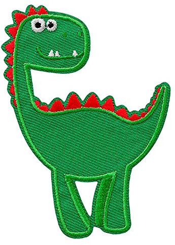 Mono Quick 0849x Dino Applikation, Bügelbild Patch Aufbügler Aufnäher, Dinosaurier (08496 - Dino Grün)