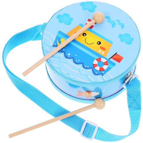 TOYANDONA Kinder Trommel Set Holz Trommel Spielzeug Mit Drumsticks Instrument Musical Spielzeug Glocke Baby Bildungs Lernen Mädchen Junge Grün