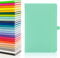 Notes London Eco A5 Notizbuch mit linierten Seiten, Stiftschlaufe, Band, Datumsmarkierungen und Papiertasche, Notizbuch, nachhaltig angebautes Papier (Pastel Aqua Marine)