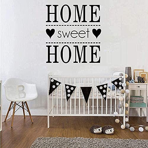 Vinilo Hogar Dulce Hogar Etiqueta De La Pared Pvc Etiqueta De La Pared 58X62 Cm Sala De Estar Dormitorio Tienda Oficina Decoración Mural