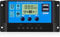 Laderegler Solarpanel 30A, 12V/24V PWM Laderegler für Solarpanel mit LCD-Display, Regler für Solarbatterie mit Dual USB für Solarenergie