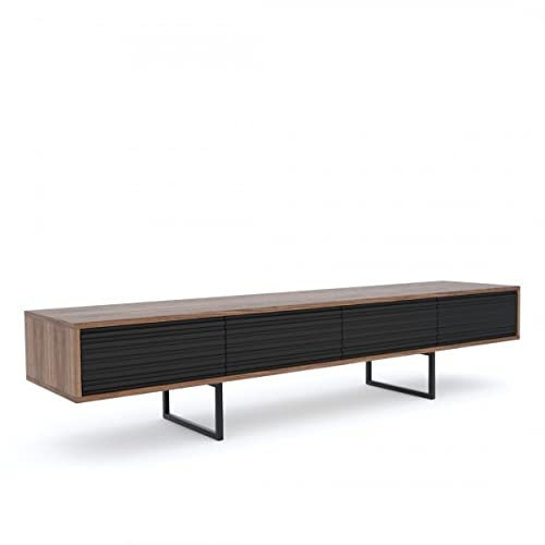 Mayaadi-Home RTV Regal Wohnzimmer TV-Schrank Fernsehschrank Stehend Kommode Wohnzimmerschrank Sideboard Walnuss Furnier Stauraum Esszimmer Schlafzimmer Abato 204