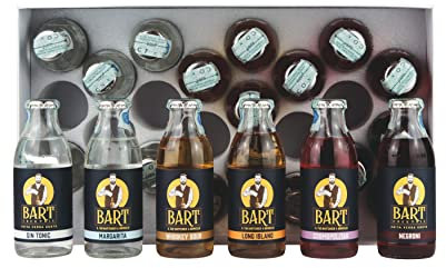 BART BOX DEGUSTAZIONE Cocktail pronti da bere, Set cocktail professionale, Kit Cocktail, Aperitivo box, Kit cocktail pronti, Box da 5/12/24 bottigliette 125ml (BOX DA 24)