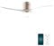 Cecotec Ventilador de Techo EnergySilence Aero 5600 Aqua GoldWhite Connected, 40 W y 52”, Wifi, Mando a distancia, protección IP44, luz, 6 velocidades, 3 aspas, modo winter-summer, temporizador 8h