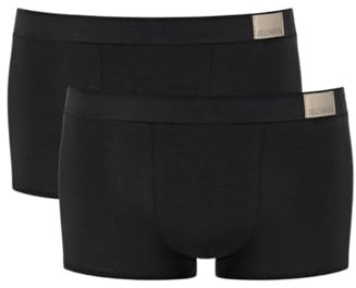 Sloggi GO Natural Mens Hipster Briefs 2 Pack Black Black M (34)