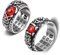 Feng Shui PiXiu Ring,Kucheed Verstellbare Mantra-Fingerringe für Männer und Frauen,Graviertes Sutra MANI Amulett Doppelter Schutz Reichtum Liebe Wohlstand,Buddha Band Schmuck Geschenk (2Stk-C)