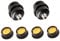 2Pcs 1/2NPT Air Compressor Filters,20mm Thread Air Compressor Silencers with 4Pcs Extra Air Compressor Replacement Filter Elements