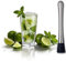 Bâton de cocktail professionnel – Broyeur à glace en acier inoxydable, pilon de mixage, pilon à cocktail pour déboguer de délicieux cocktails, boissons et jus (20 cm)