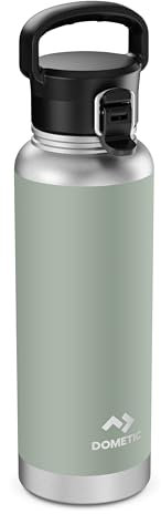 Dometic Thermo Bottle 120 - Thermosflasche 1200ml - Größe Trinkflasche Edelstahl - Spülmaschinenfest, BPA-Frei, Doppelwandig - Thermoskanne, Isolierflasche - Moss