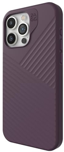ZAGG Denali Snap iPhone 15 Pro Max Handyhülle – Fallschutz (5 m), zweilagige strukturierte Handyhülle für iPhone 15, rutschfestes Design, MagSafe-Handyhülle, Violett
