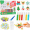 Huahuanghui Kit D'art Et D'artisanat De Peinture en Cristal DIY, Bricolage de Noël Fenêtre Peinture Art, DIY Crystal Pendant Kit, Kit de Bricolage de Noël pour Enfants