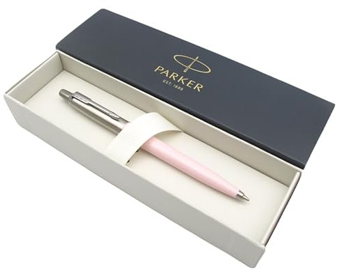 Parker Jotter Stainless Steel Ballpoint Pen | Baby Pink Pastel Finish | Black Ink | Gift Boxed