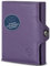 VON HEESEN Slim Wallet mit XXL Münzfach & RFID-Schutz - Mini Geldbörse Herren & Damen - Kartenetui Kreditkartenetui - Portmonee Geldbeutel Portemonnaie klein Violet