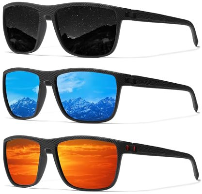 Sonnenbrille Herren Polarisiert Klassisch Vintage brille HD-Linsen Outdoor-Sport Angeln Radfahren Golf Modische Sport Sonnenbrille mit UV400-Schutz