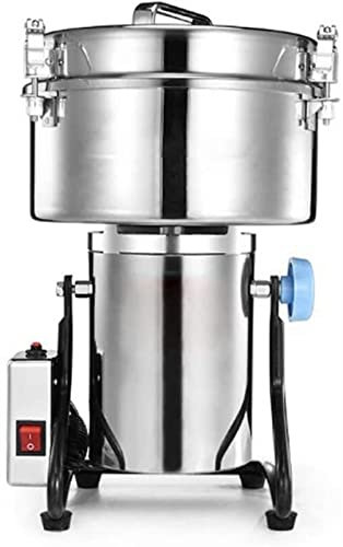 Molinillo de molino de 4500G, trituradora múltiple de malla 30-300 para moler granos de café con especias de piedra con temporizador de 0-5 minutos, 4500W
