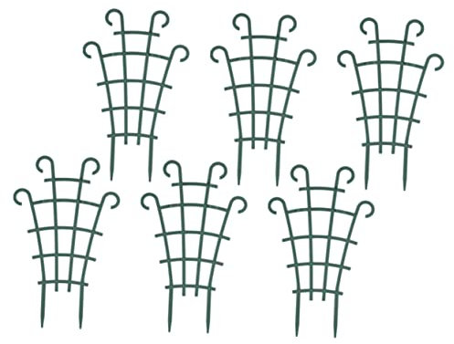 Kisangel 6pcs Plant Climbing Support Trellises for Garden Potted Plants Mini Flower Stand for Climbing Vines Sturdy and Stable Design