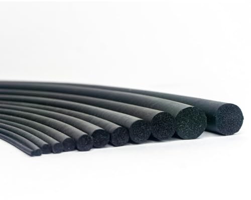 Moosgummi Rundschnur Ø 2-15 mm EPDM Fugenschnur Dichtung Meterware (2 mmØ, 3, m)