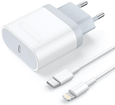 Cargador iPhone - Certificado MFi - 20W Cargador USB C Carga Rapida y 2M Cable iPhone, Cargador Rápido Pared Corrient TORTOISE LOOK Enchufe para iPhone 14/14 Pro/14 Pro Max/13/12/11/XR/XS MAX/X/iPad