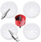 4 Pack TV Cord Hider for Wall Mounted TV, 2-3/8(60mm Hole) Wire Hider in Wall Cable Management Kit, Includes 4 Pass Throughs and 1 Hole Saw Drill Attachment Easy to Install